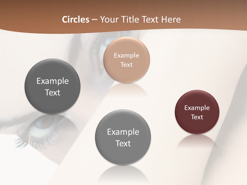 Feminine Eyes Female PowerPoint Template