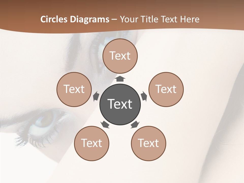 Feminine Eyes Female PowerPoint Template