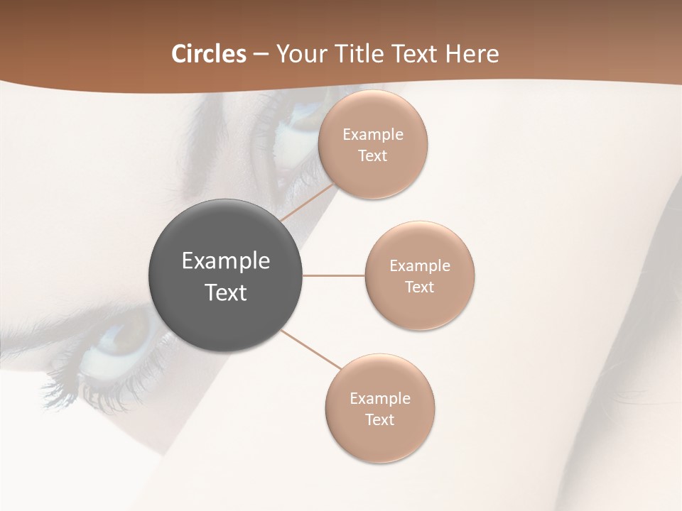 Feminine Eyes Female PowerPoint Template