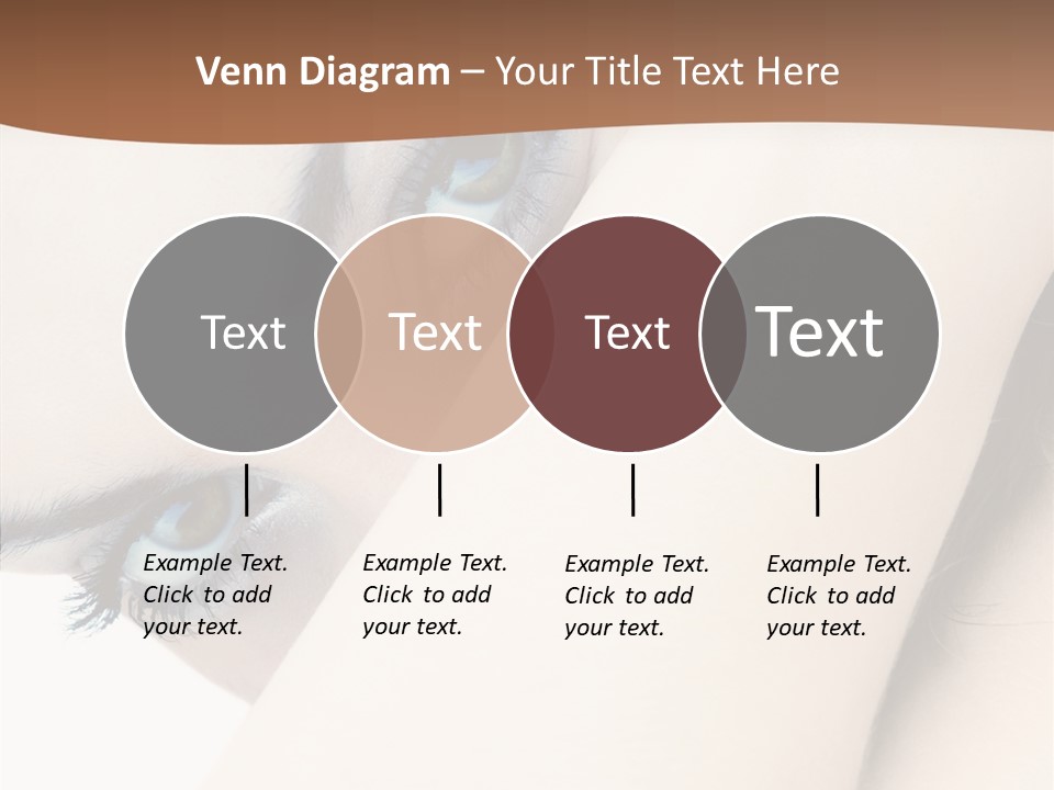 Feminine Eyes Female PowerPoint Template