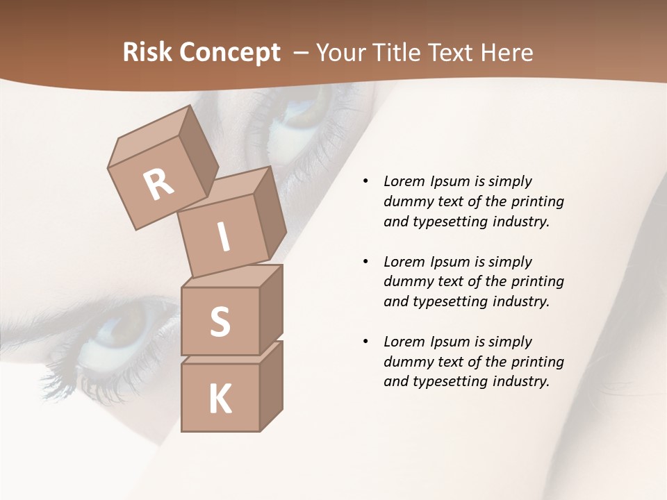 Feminine Eyes Female PowerPoint Template