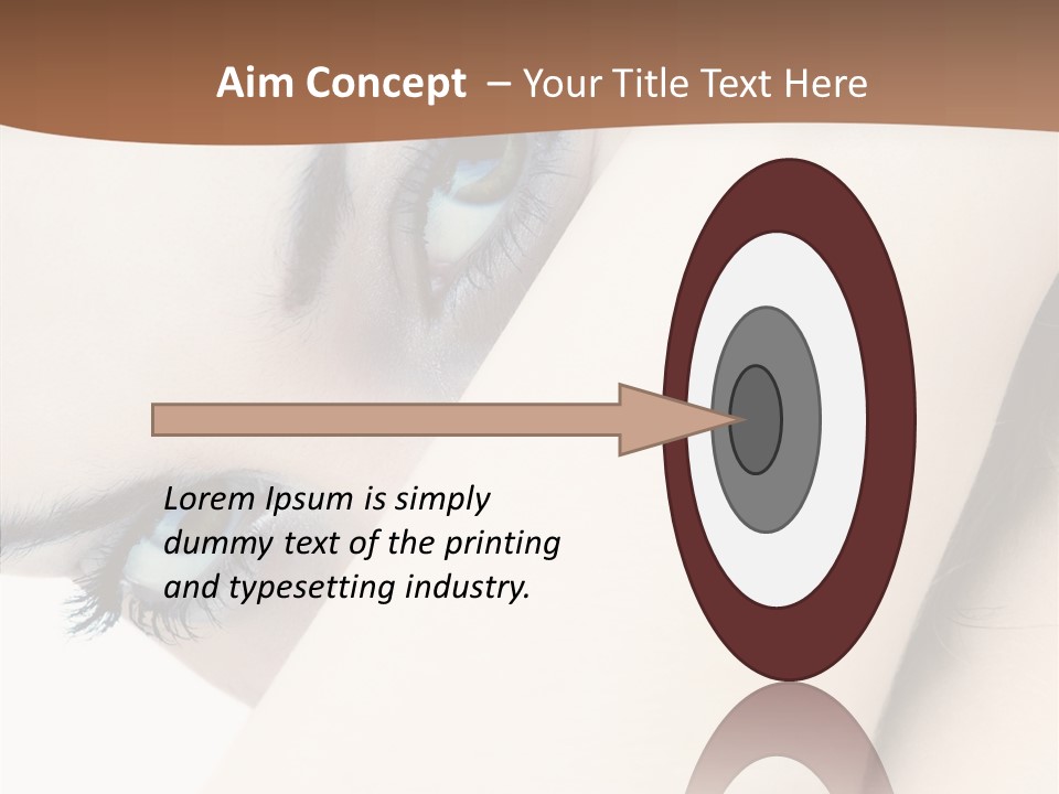 Feminine Eyes Female PowerPoint Template