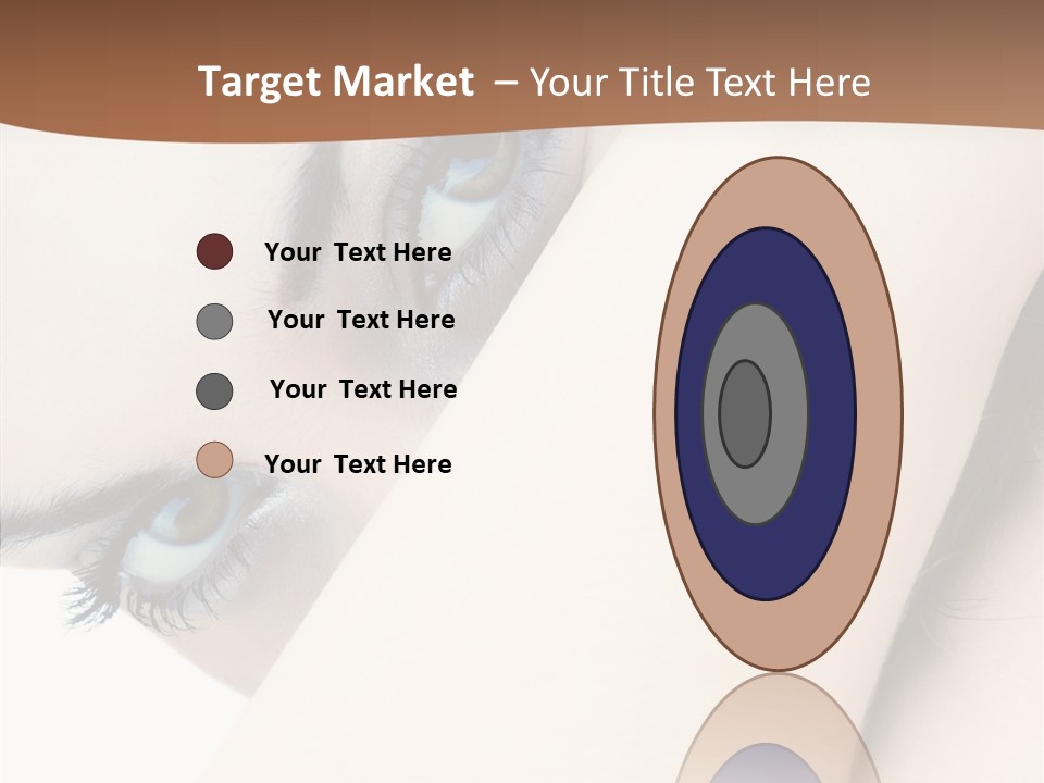 Feminine Eyes Female PowerPoint Template