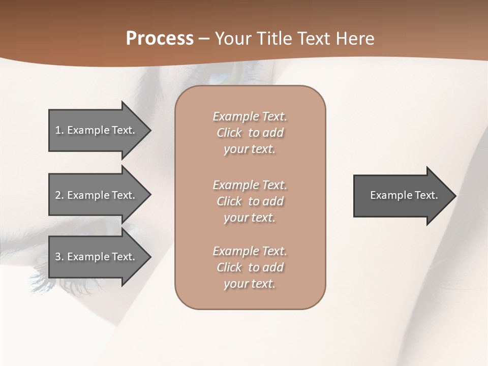 Feminine Eyes Female PowerPoint Template
