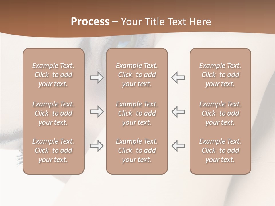 Feminine Eyes Female PowerPoint Template