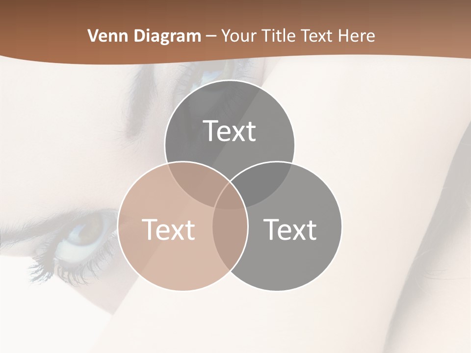 Feminine Eyes Female PowerPoint Template