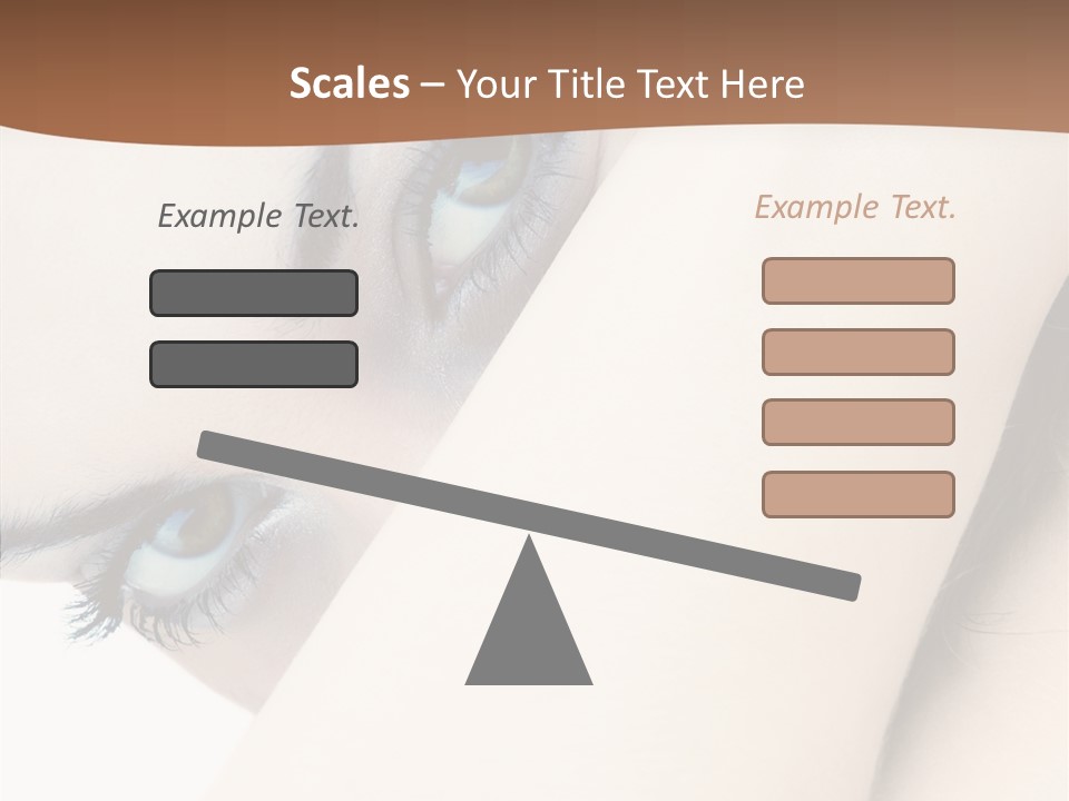 Feminine Eyes Female PowerPoint Template