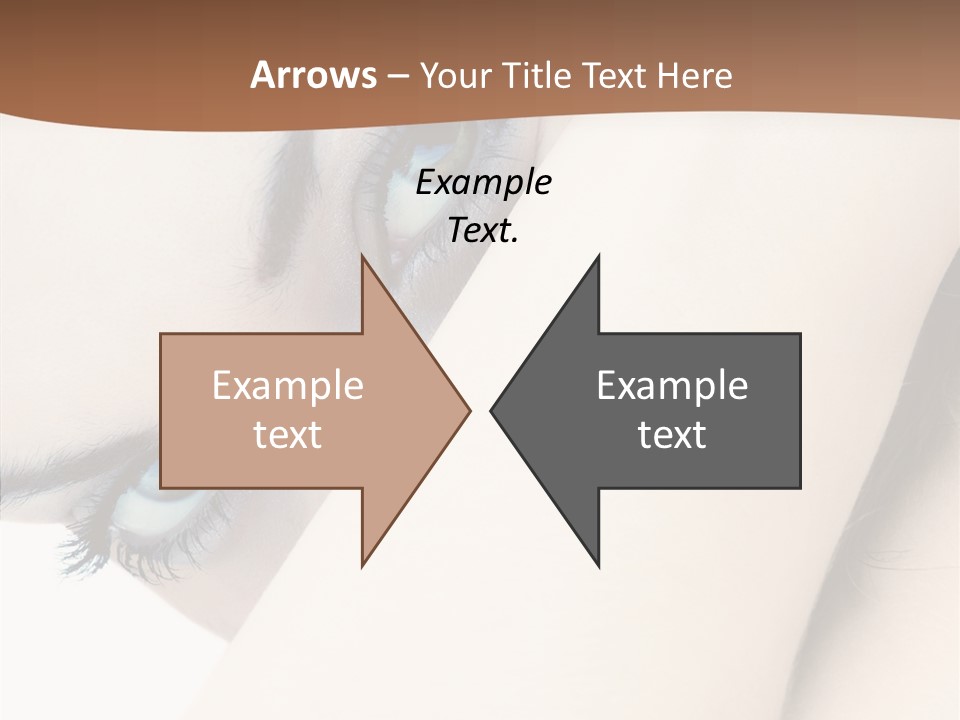 Feminine Eyes Female PowerPoint Template