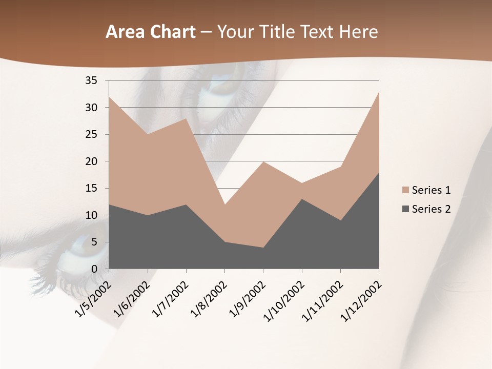 Feminine Eyes Female PowerPoint Template