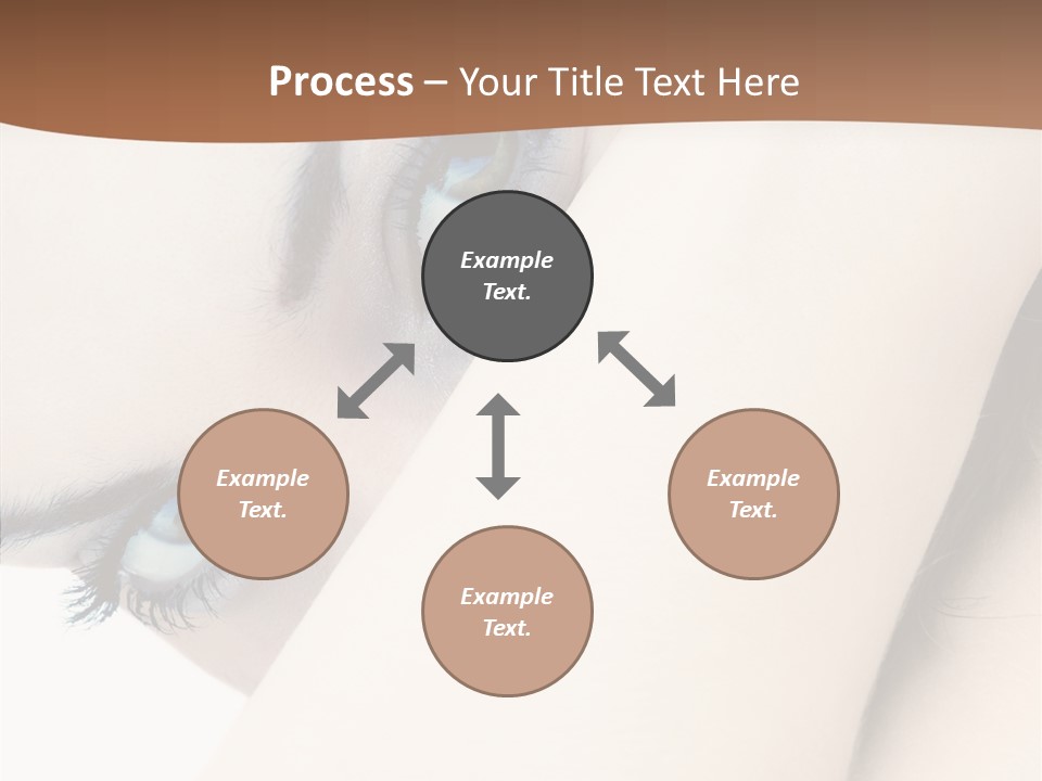 Feminine Eyes Female PowerPoint Template