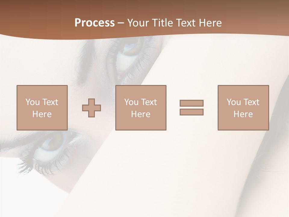 Feminine Eyes Female PowerPoint Template