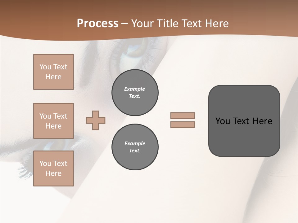Feminine Eyes Female PowerPoint Template