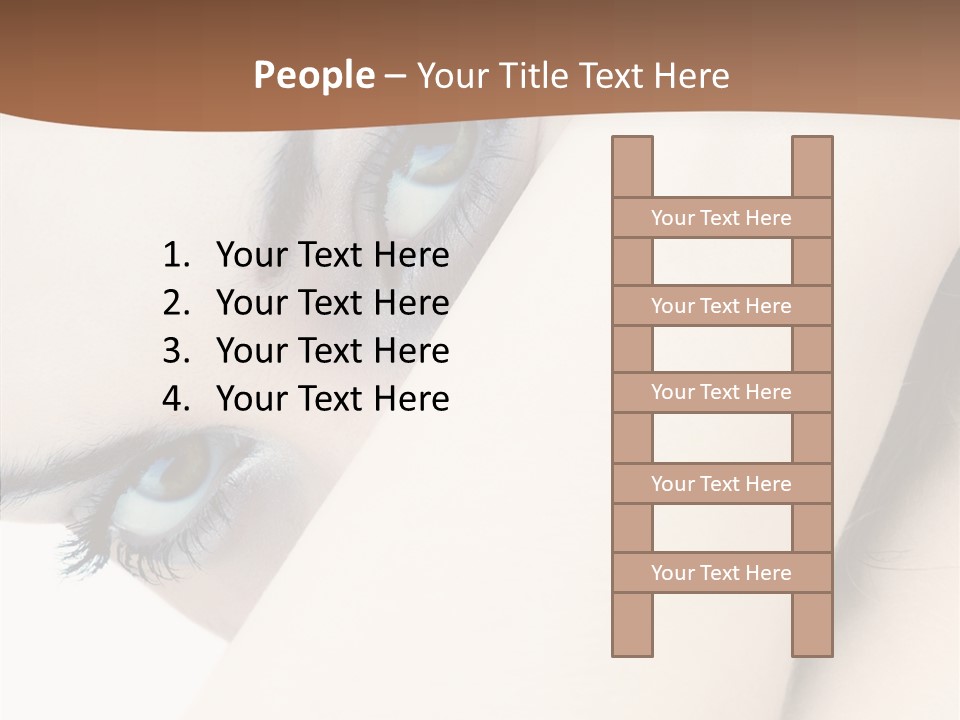 Feminine Eyes Female PowerPoint Template