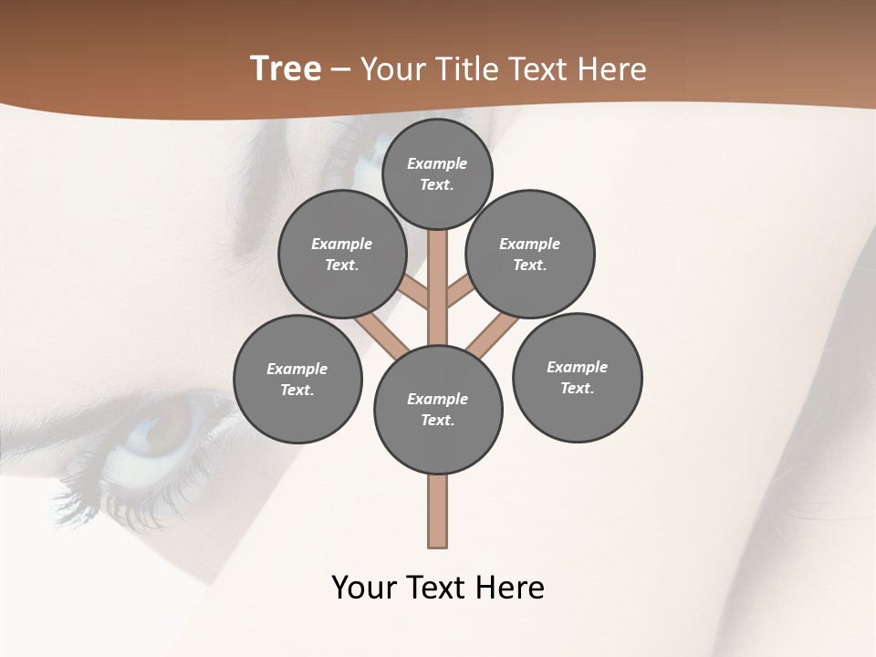 Feminine Eyes Female PowerPoint Template