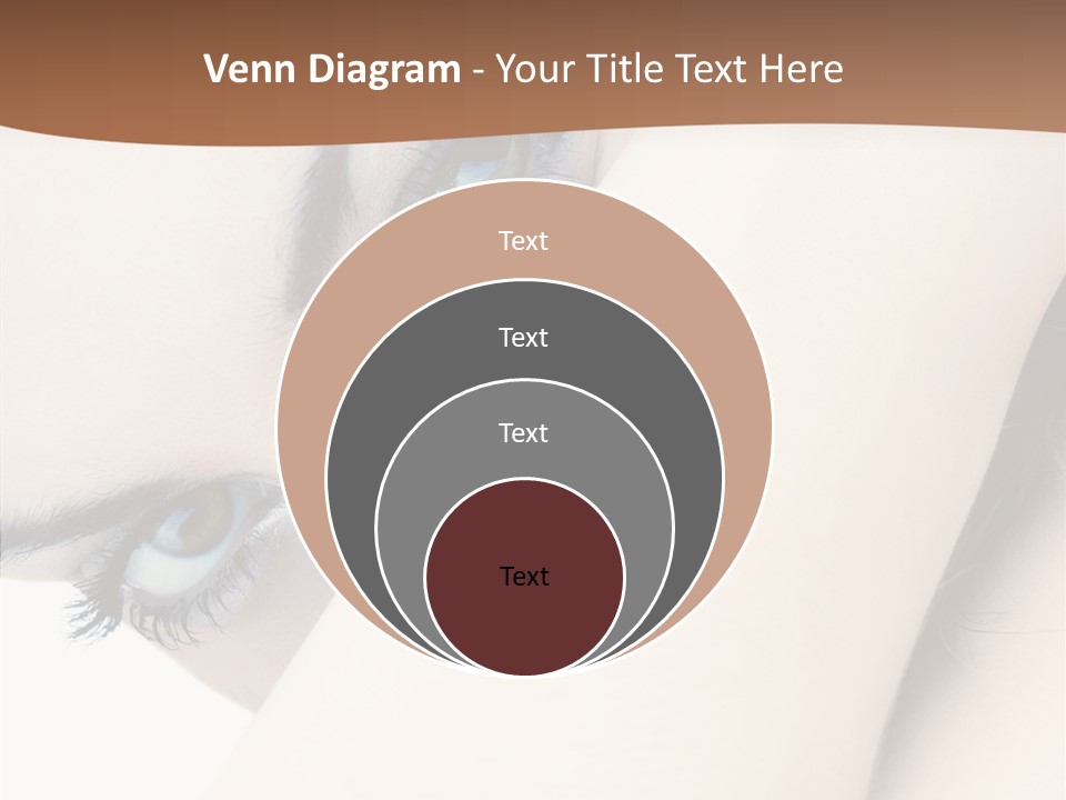 Feminine Eyes Female PowerPoint Template