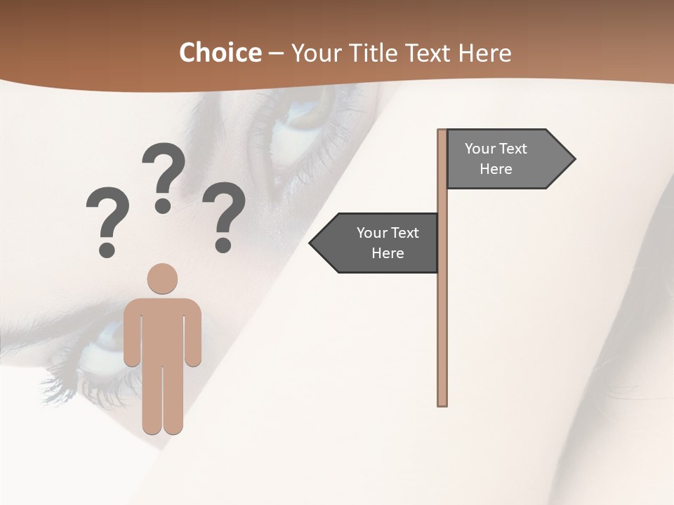 Feminine Eyes Female PowerPoint Template