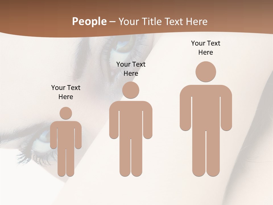 Feminine Eyes Female PowerPoint Template