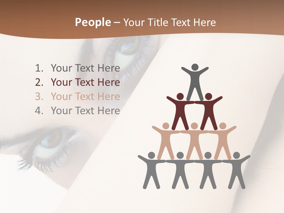 Feminine Eyes Female PowerPoint Template