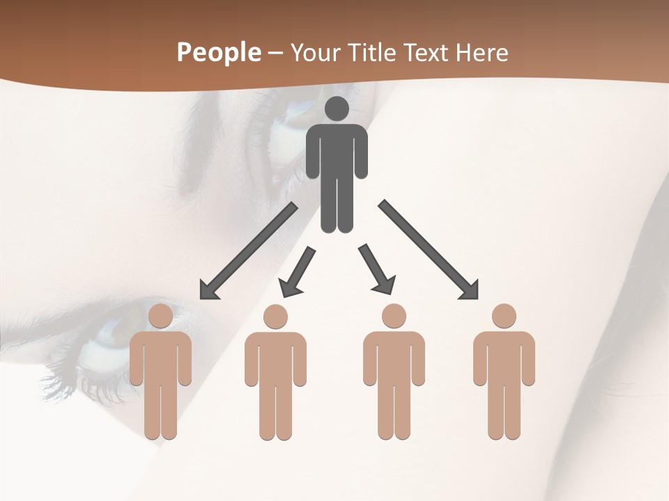 Feminine Eyes Female PowerPoint Template