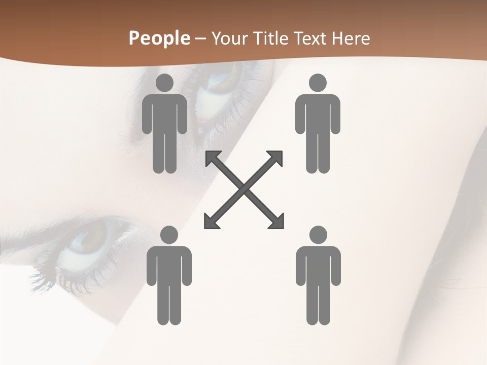 Feminine Eyes Female PowerPoint Template