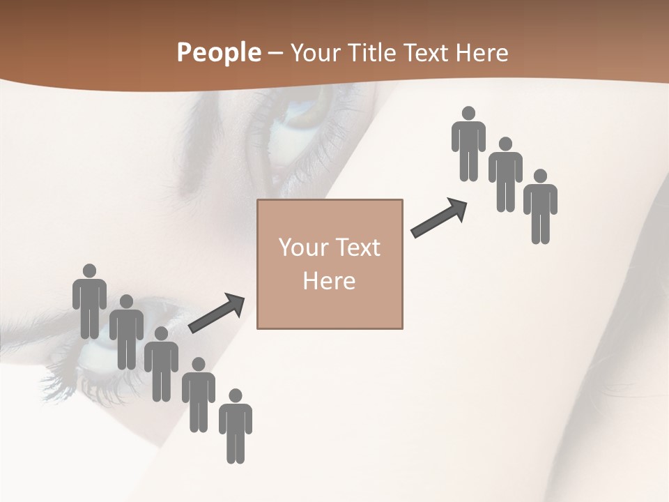 Feminine Eyes Female PowerPoint Template