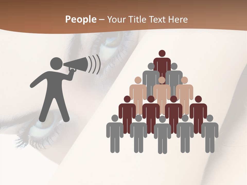 Feminine Eyes Female PowerPoint Template