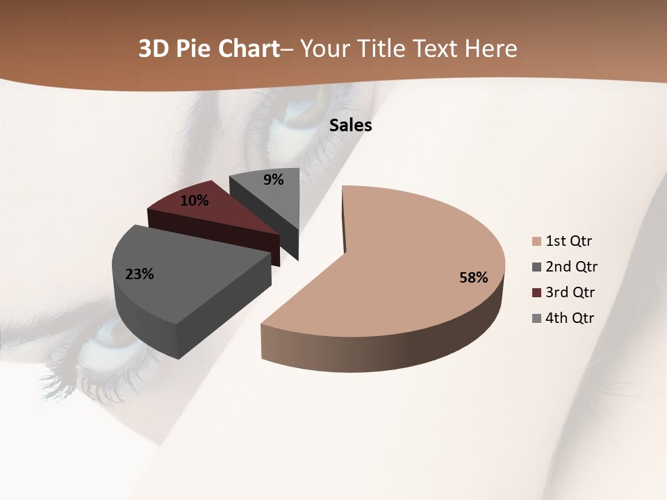 Feminine Eyes Female PowerPoint Template