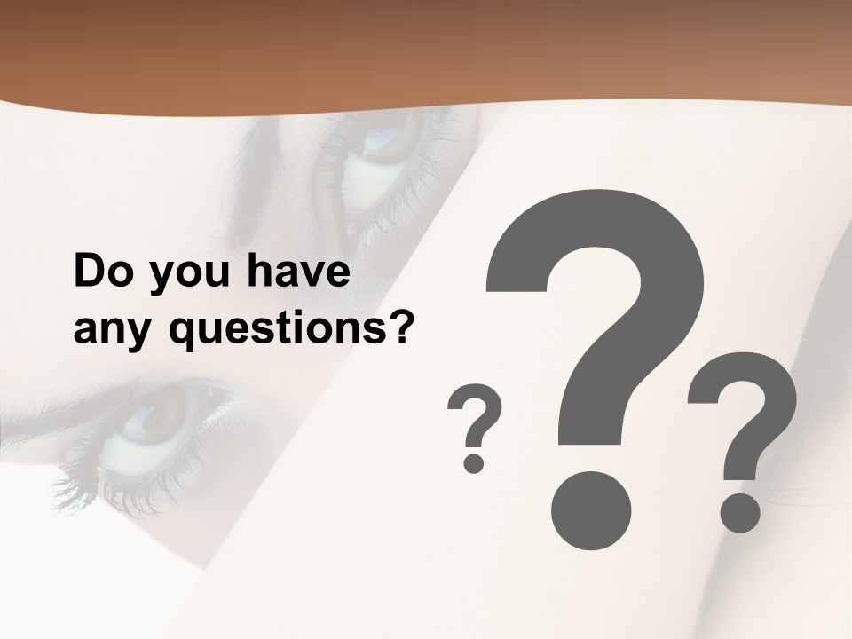 Feminine Eyes Female PowerPoint Template