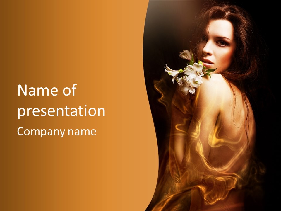 Pretty Glad Naked PowerPoint Template