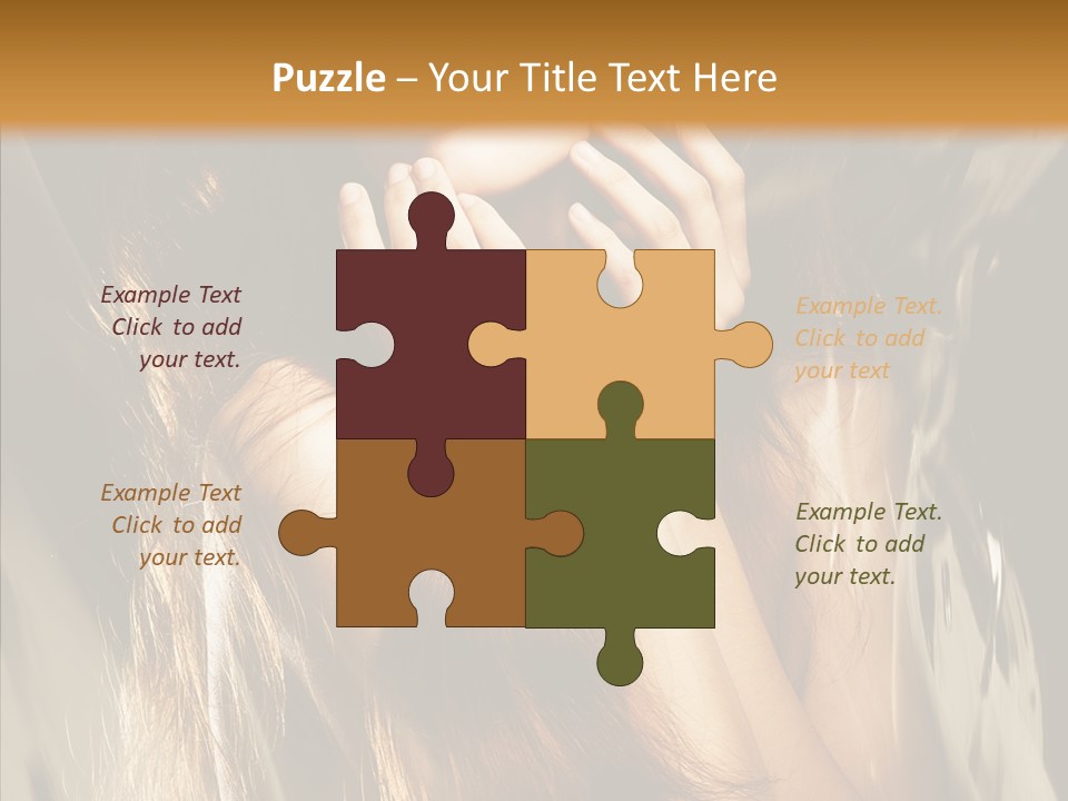 Girl Naked Skin PowerPoint Template