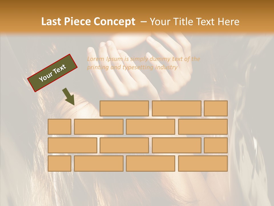 Girl Naked Skin PowerPoint Template
