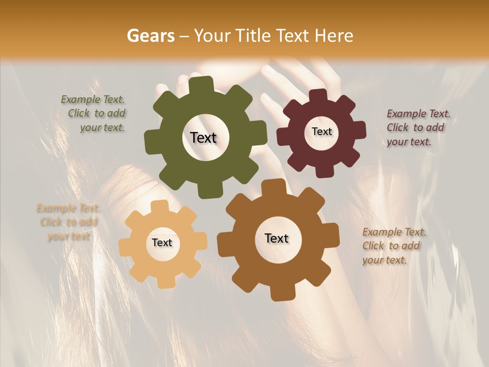 Girl Naked Skin PowerPoint Template