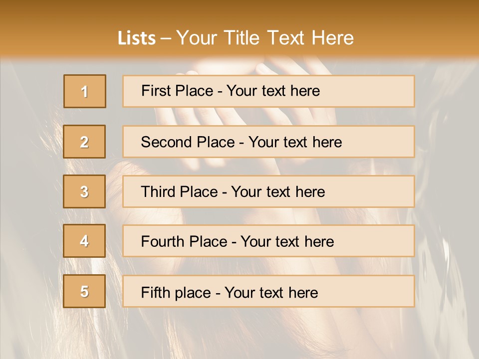 Girl Naked Skin PowerPoint Template