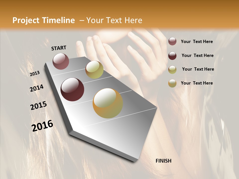 Girl Naked Skin PowerPoint Template