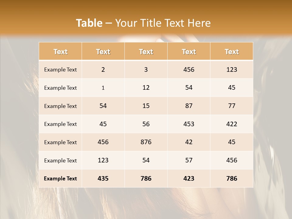 Girl Naked Skin PowerPoint Template