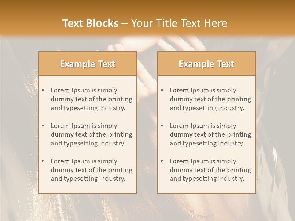 Girl Naked Skin PowerPoint Template