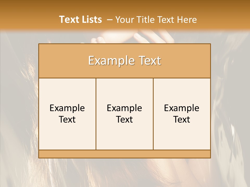 Girl Naked Skin PowerPoint Template