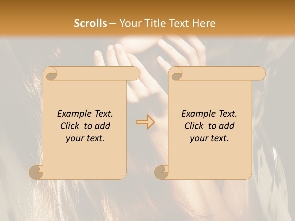 Girl Naked Skin PowerPoint Template