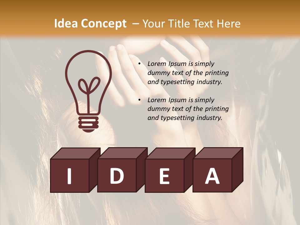 Girl Naked Skin PowerPoint Template