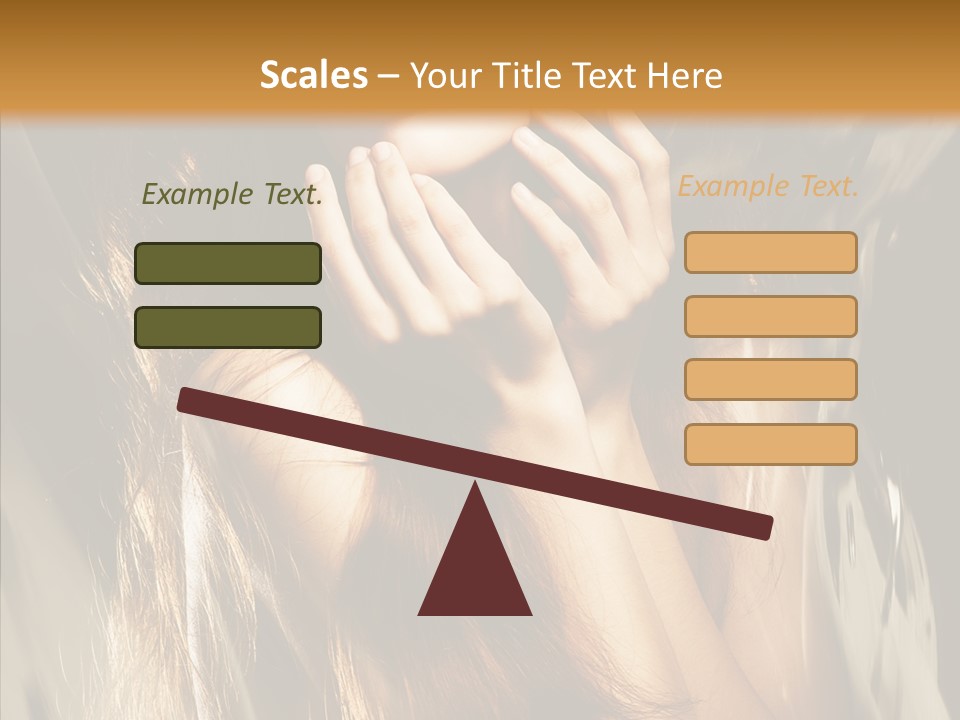 Girl Naked Skin PowerPoint Template