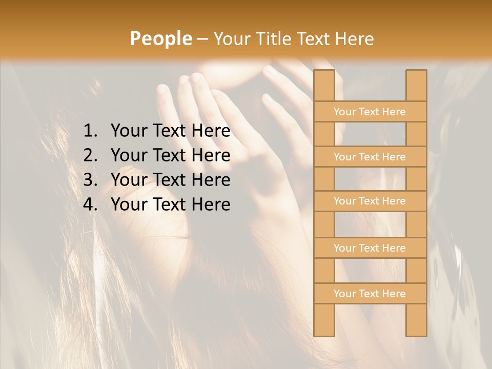 Girl Naked Skin PowerPoint Template