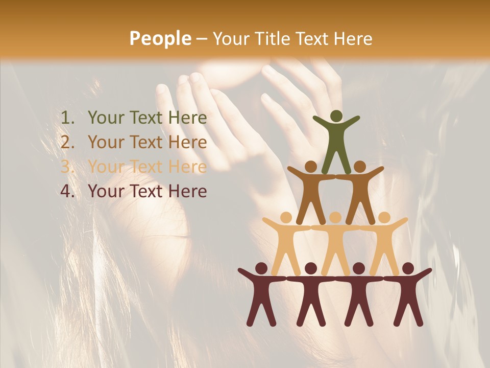 Girl Naked Skin PowerPoint Template