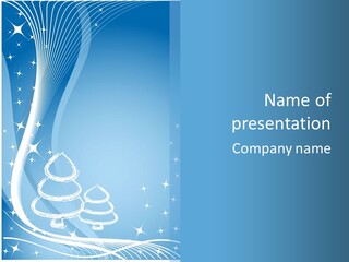 Art Abstract Frosty PowerPoint Template