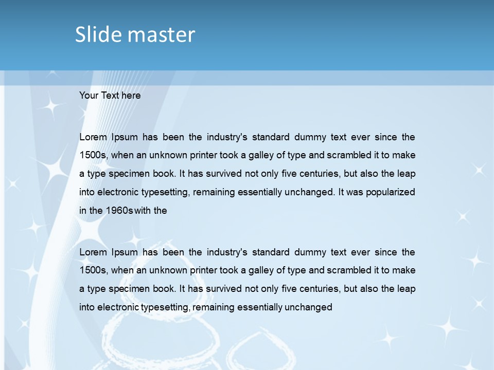 Art Abstract Frosty PowerPoint Template