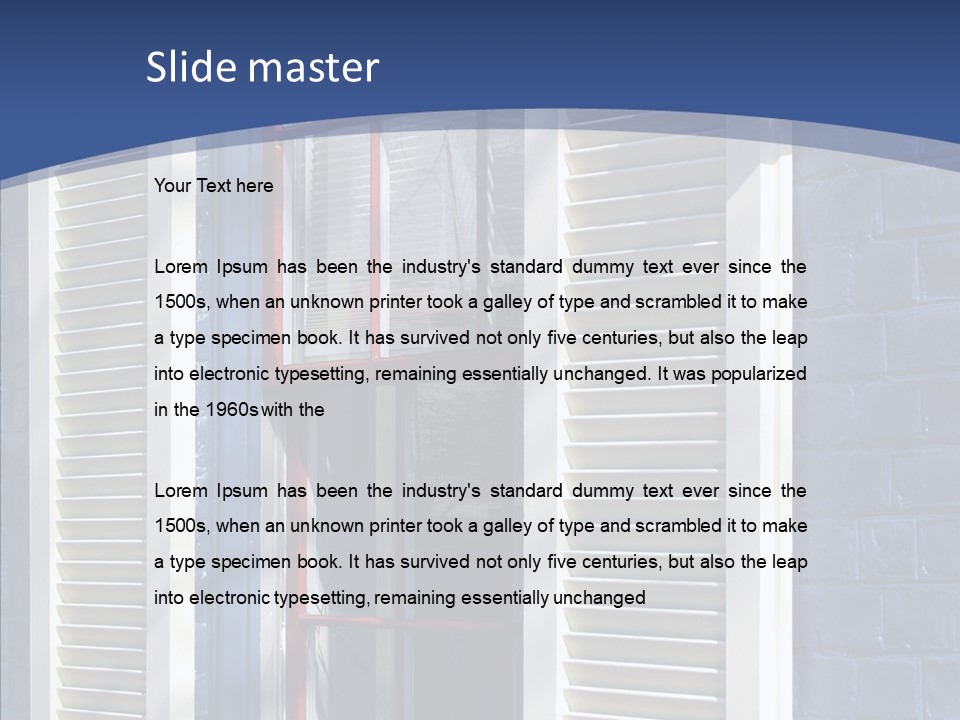 Geometric Estate Glass PowerPoint Template