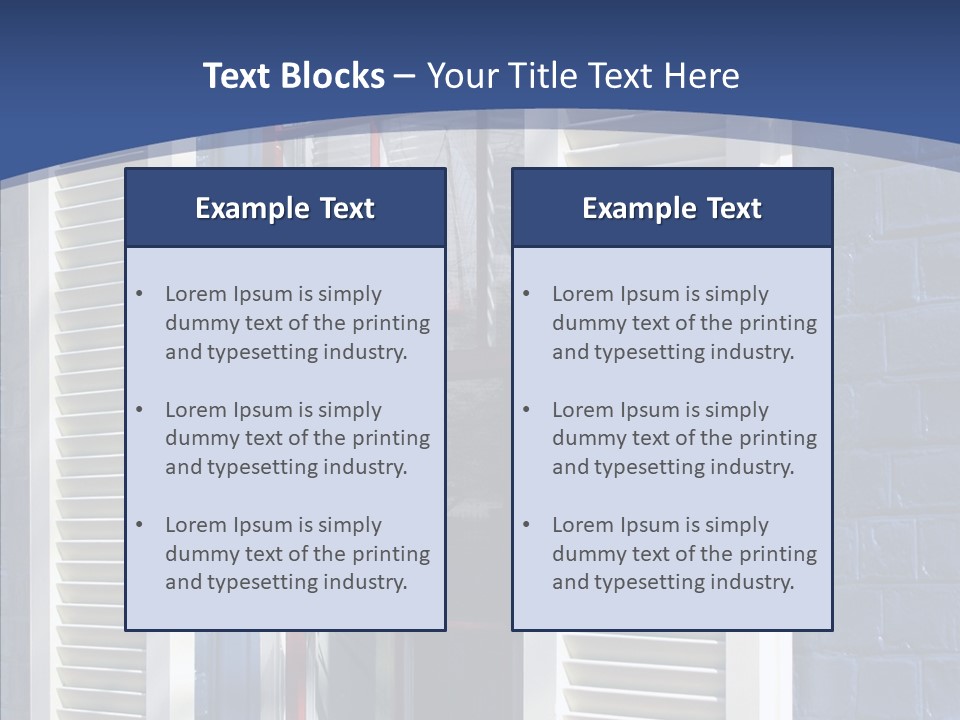 Geometric Estate Glass PowerPoint Template