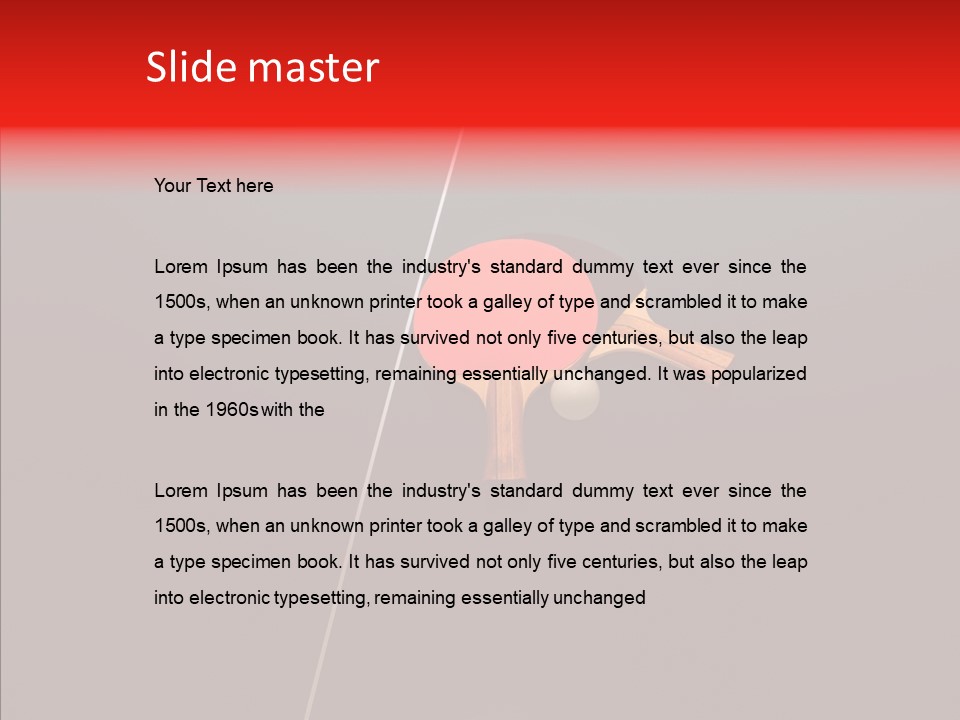 Net Competitive White PowerPoint Template