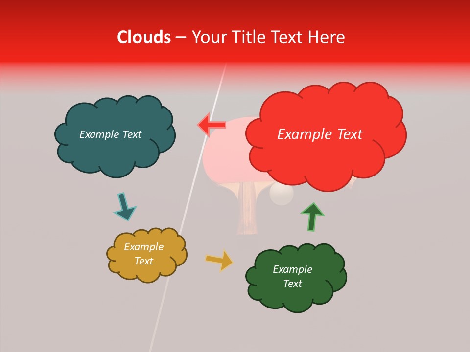 Net Competitive White PowerPoint Template