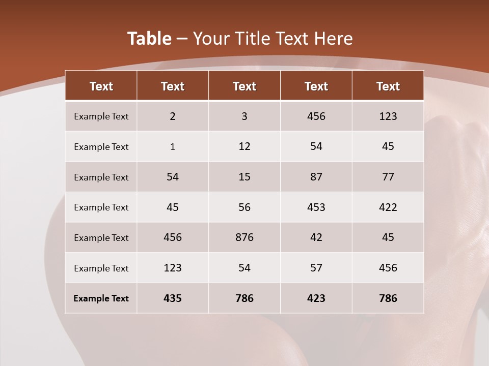 Complexion Hunk Skin PowerPoint Template