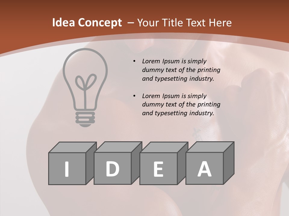 Complexion Hunk Skin PowerPoint Template